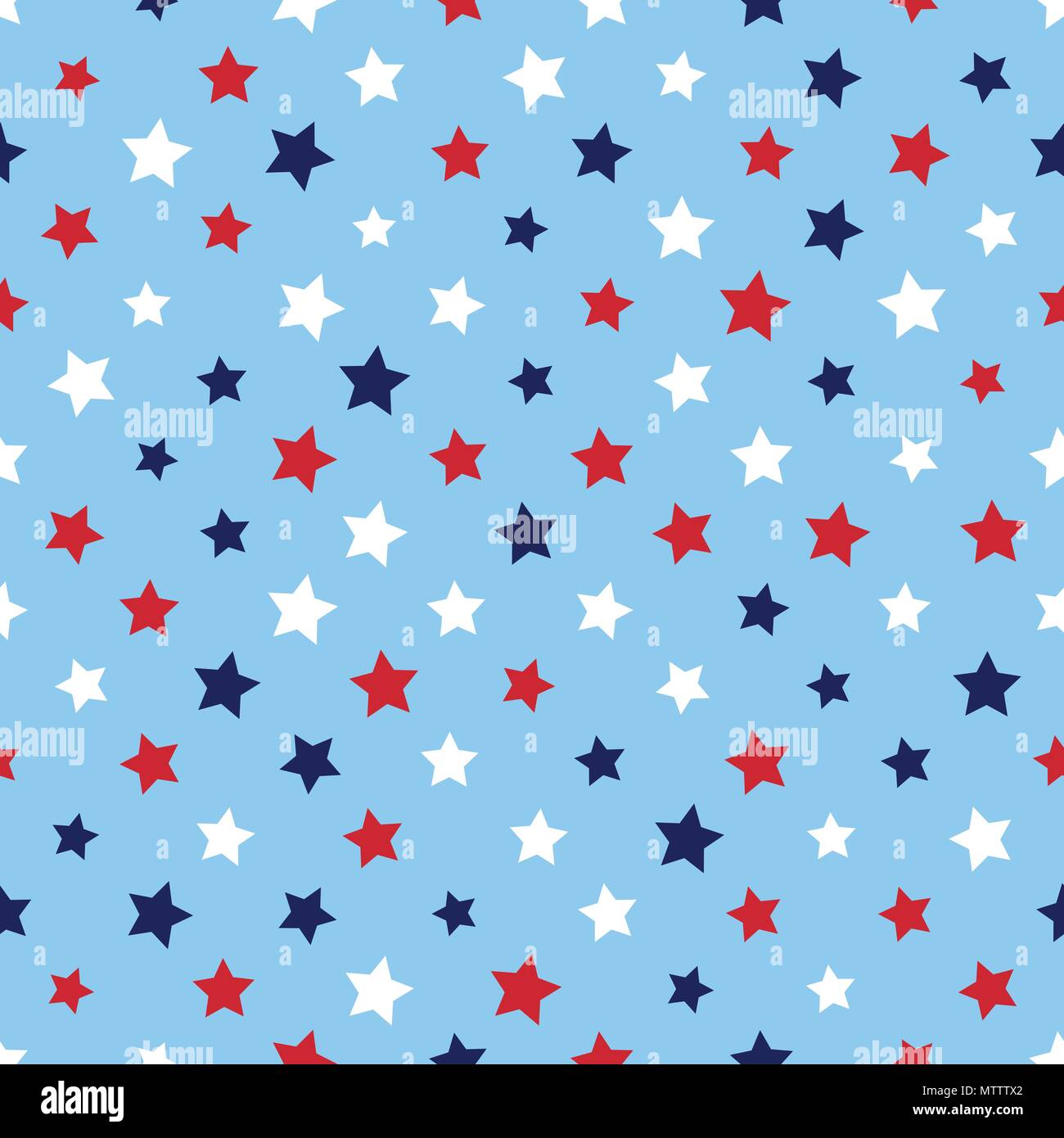 Festive seamless background in national colors USA red white blue ...