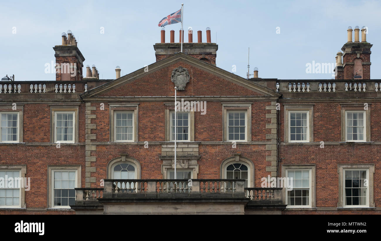WestonunderLizard, England, 29th, May, 2018. Weston Park Stately House. The upper eastern