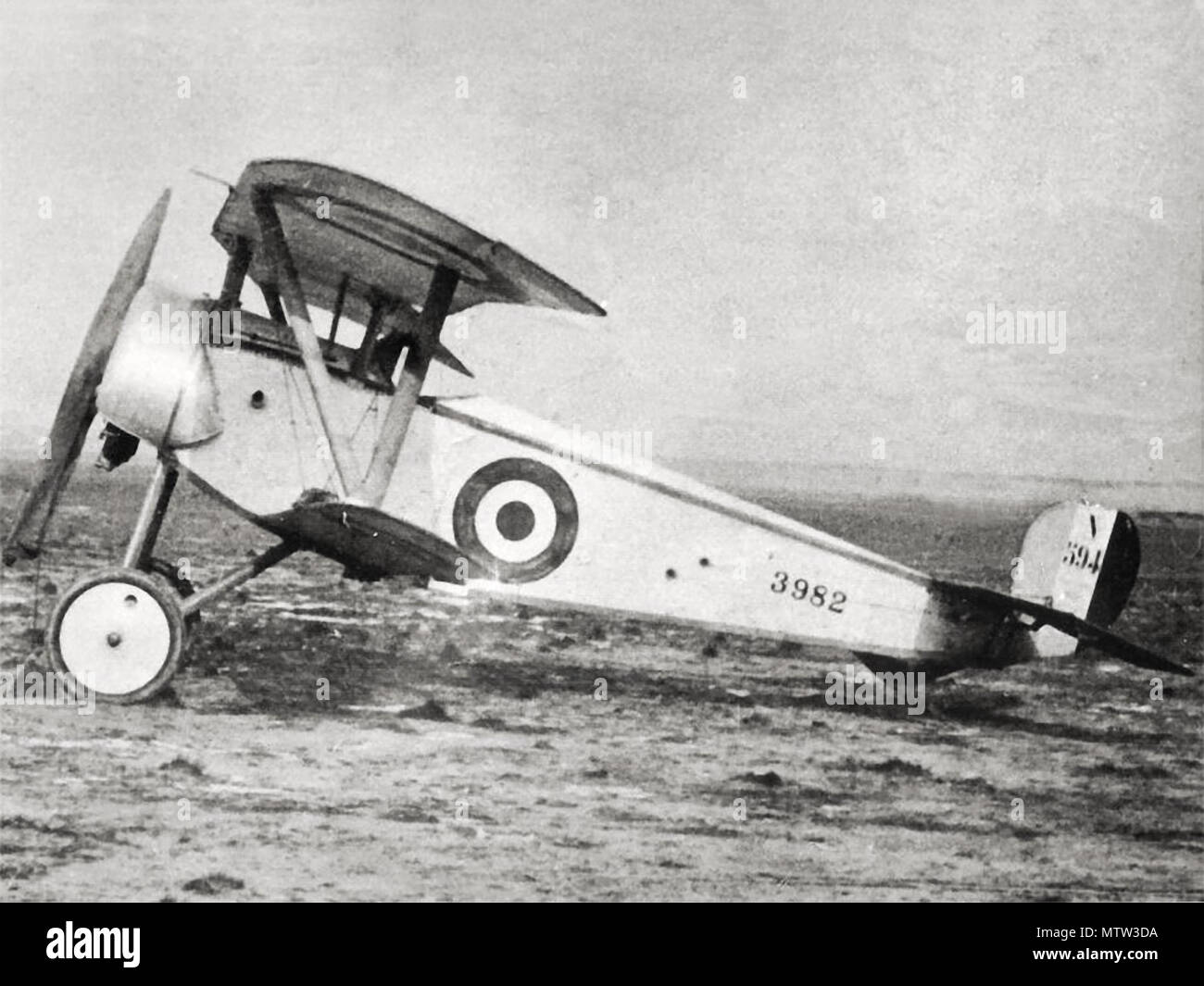 . English: The Nieuport Ni.11 was one of the first airplanes flown by many Italian aces. Since 1915 Macchi manufactured the plane under license. The plane, due it's minimal size was nicknamed 'Bebè' by the pilots. 1915. Unknown 444 Nieuport Ni. 11 Stock Photo