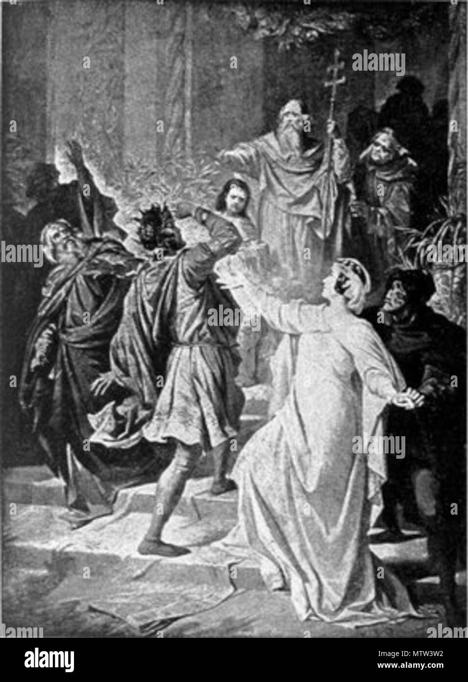 . English Scene from act IV of Wagner's opera Rienzi . 1905 or before