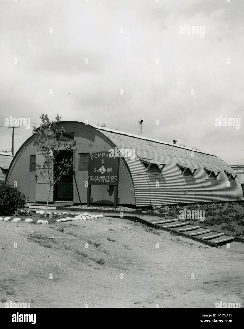 Typical rifle company company office 5th marine regiment camp