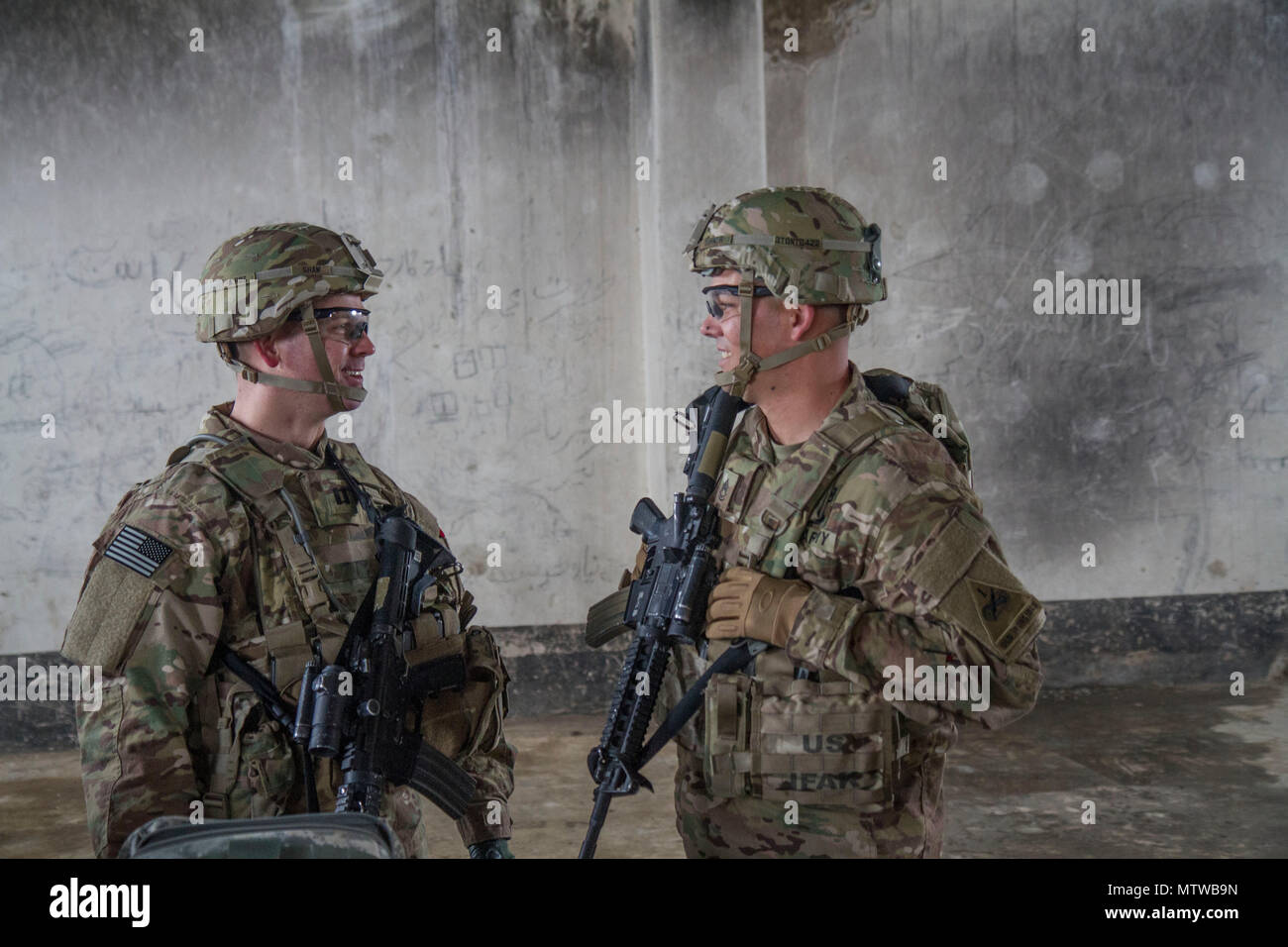 Sgt 1st Class Nichols Turner and Capt. Jonathan Shaw both from 1st ...