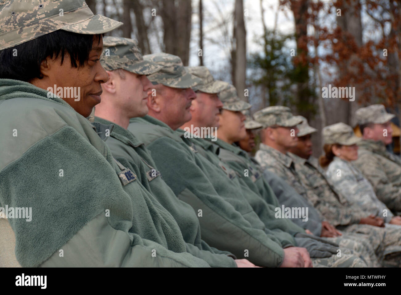 On January 29, 2017, U.S. Air Force Airmen listened as Col. Russell ...