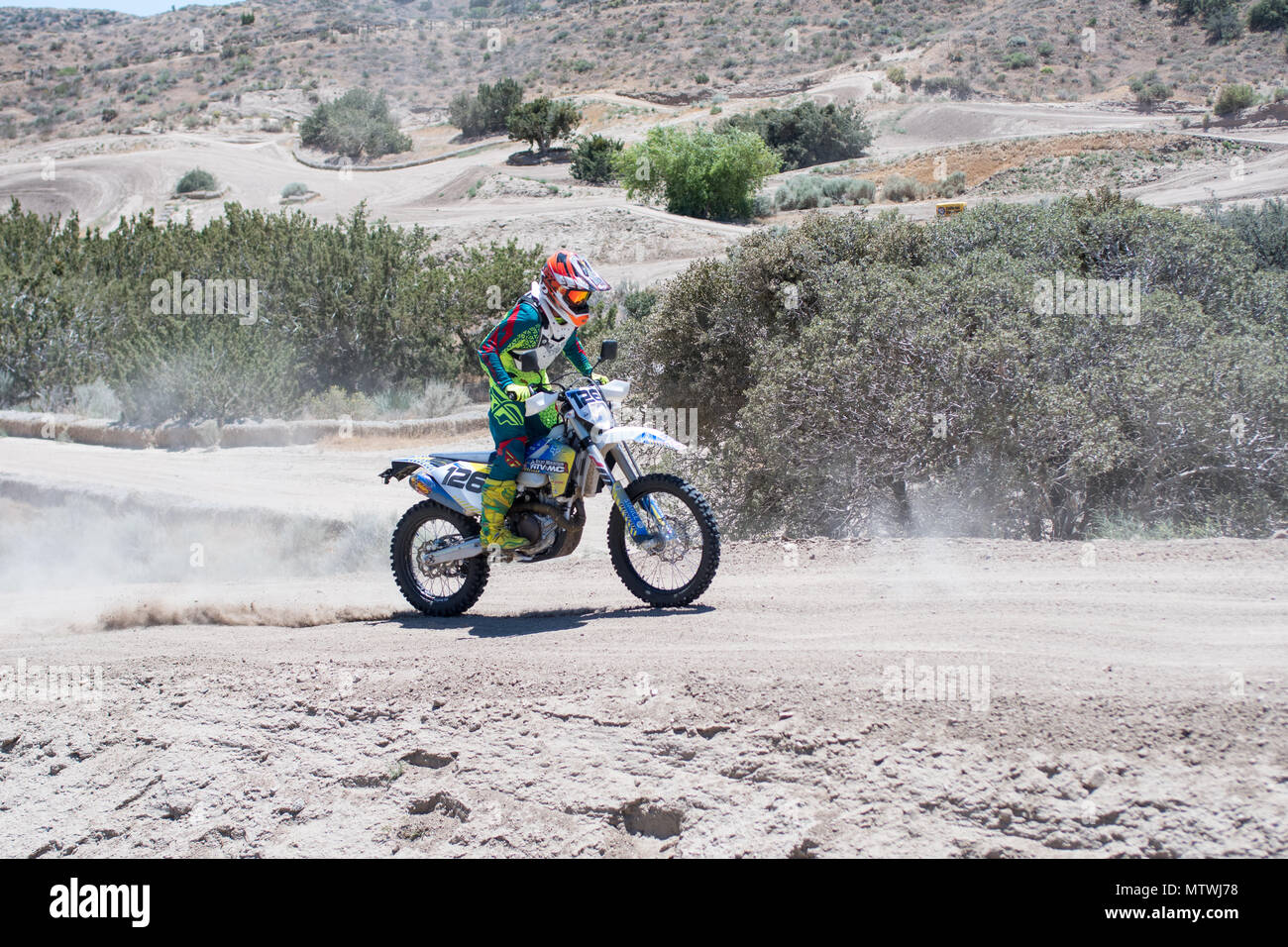 Motocross racing at California track Stock Photo Alamy