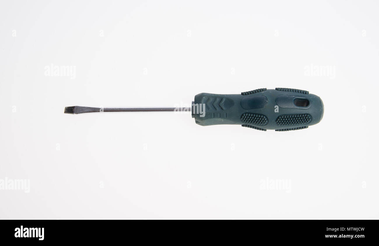 screwdriver or screw driver on a background Stock Photo
