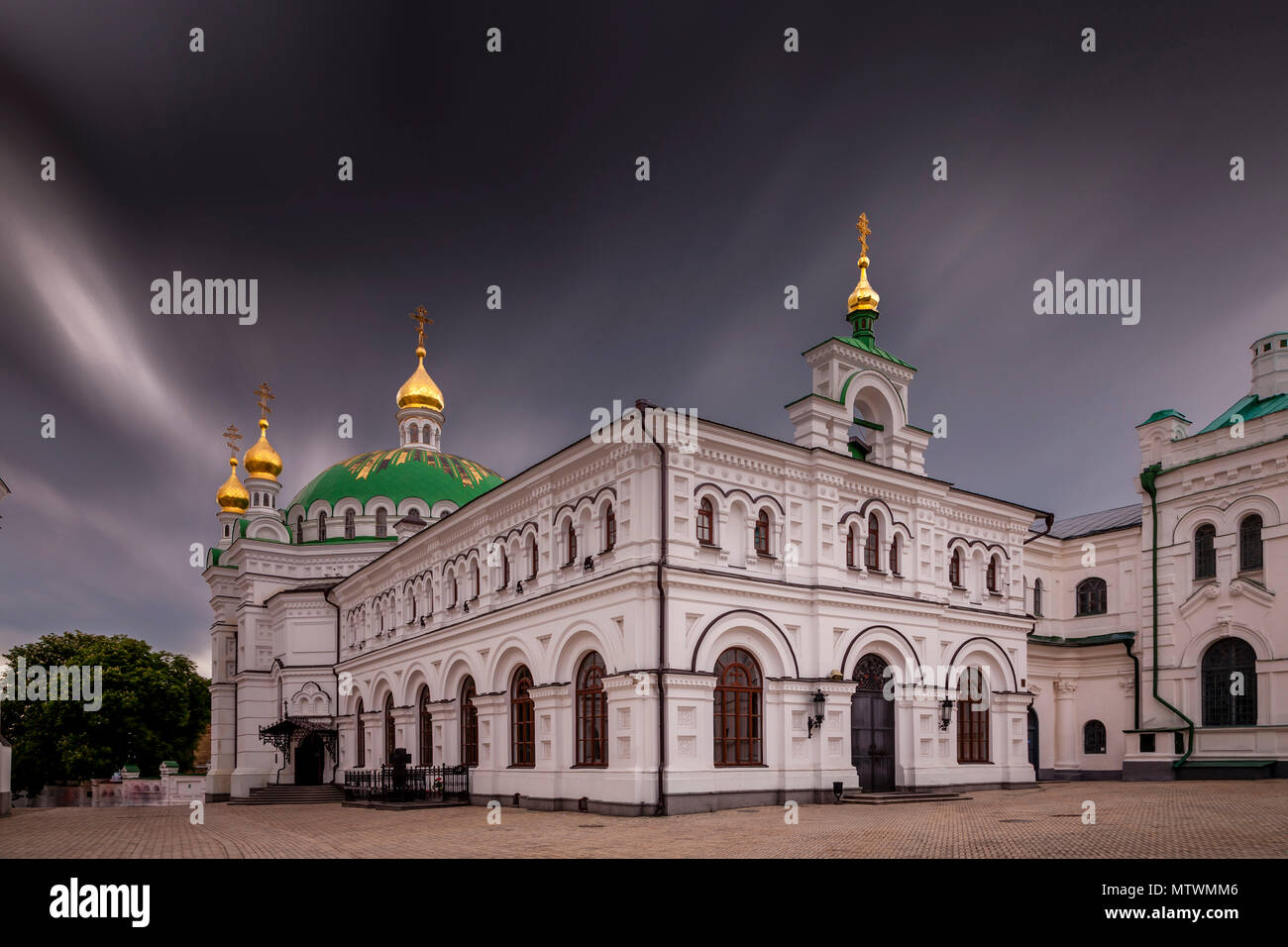The Refectory Church In The Pechersk Lavra Monastery Complex, Kiev, Ukraine Stock Photo