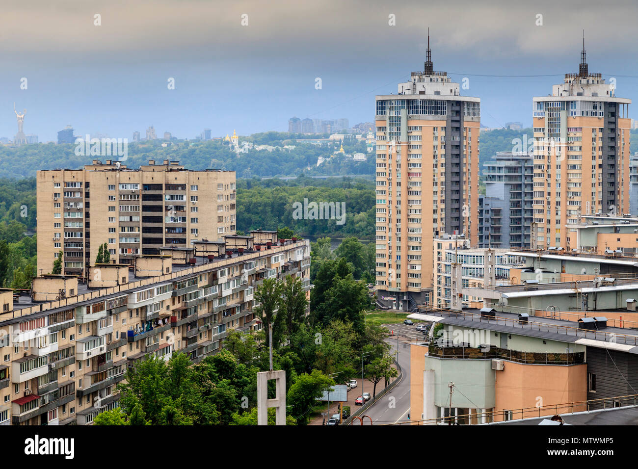 Apartment Blocks In Kiev, Ukraine Stock Photo Alamy