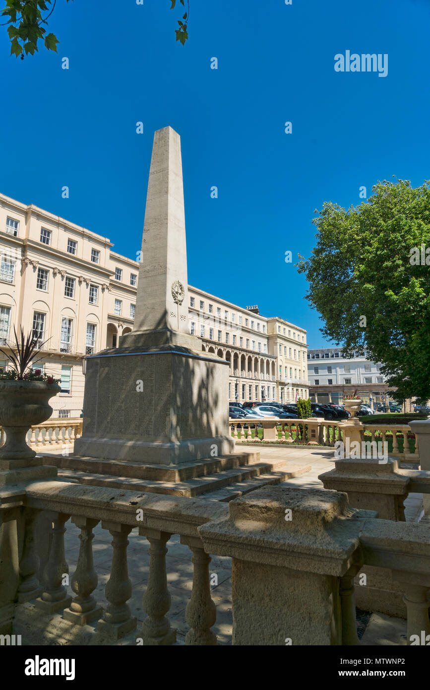 Municipal offices, The Promenade, street, Cheltenham, Gloucestershire, England UK Stock Photo