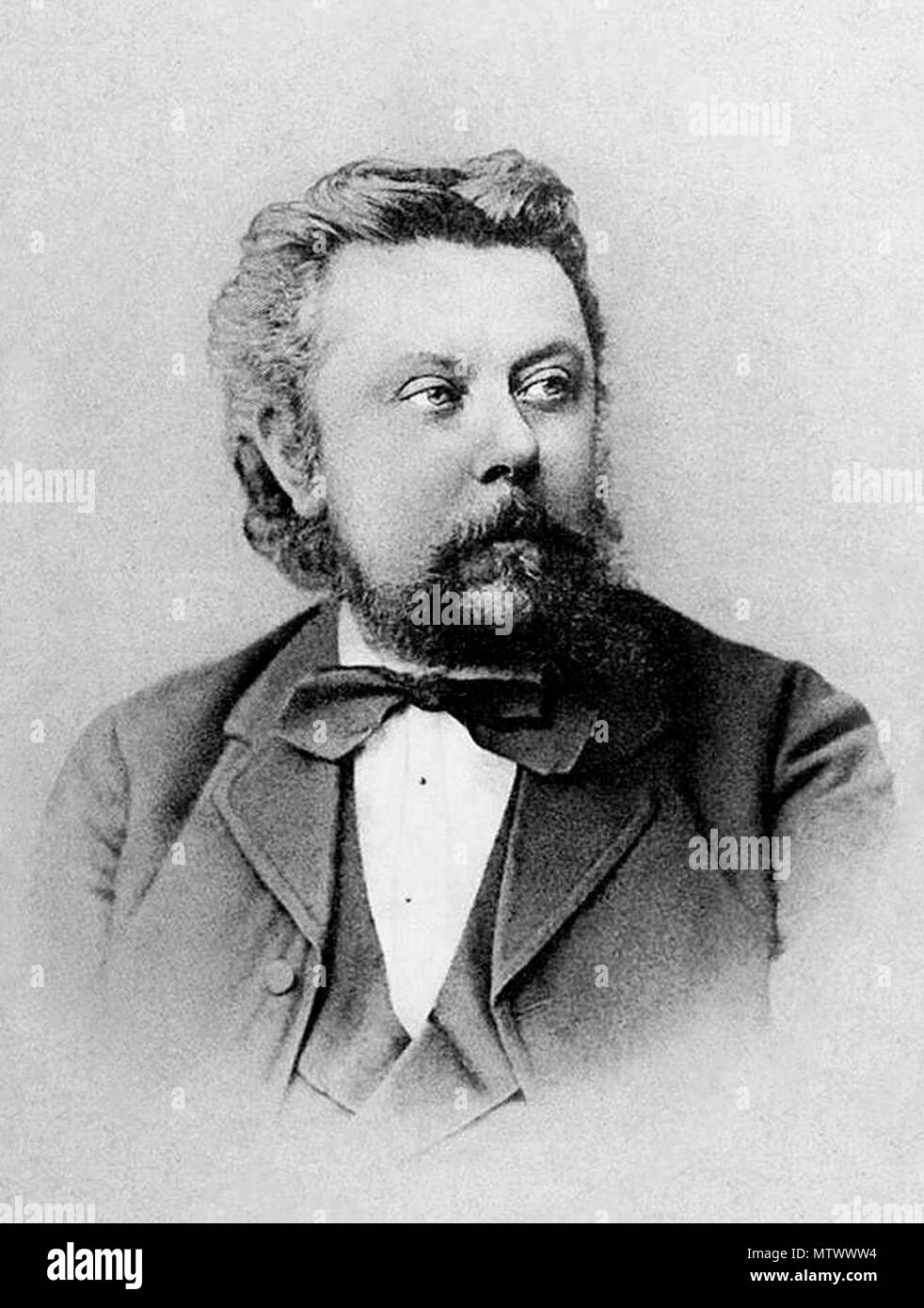 . Română: Musorgski in 1874 . 1874. Unknown 433 Musorgsky 1874 b Stock Photo