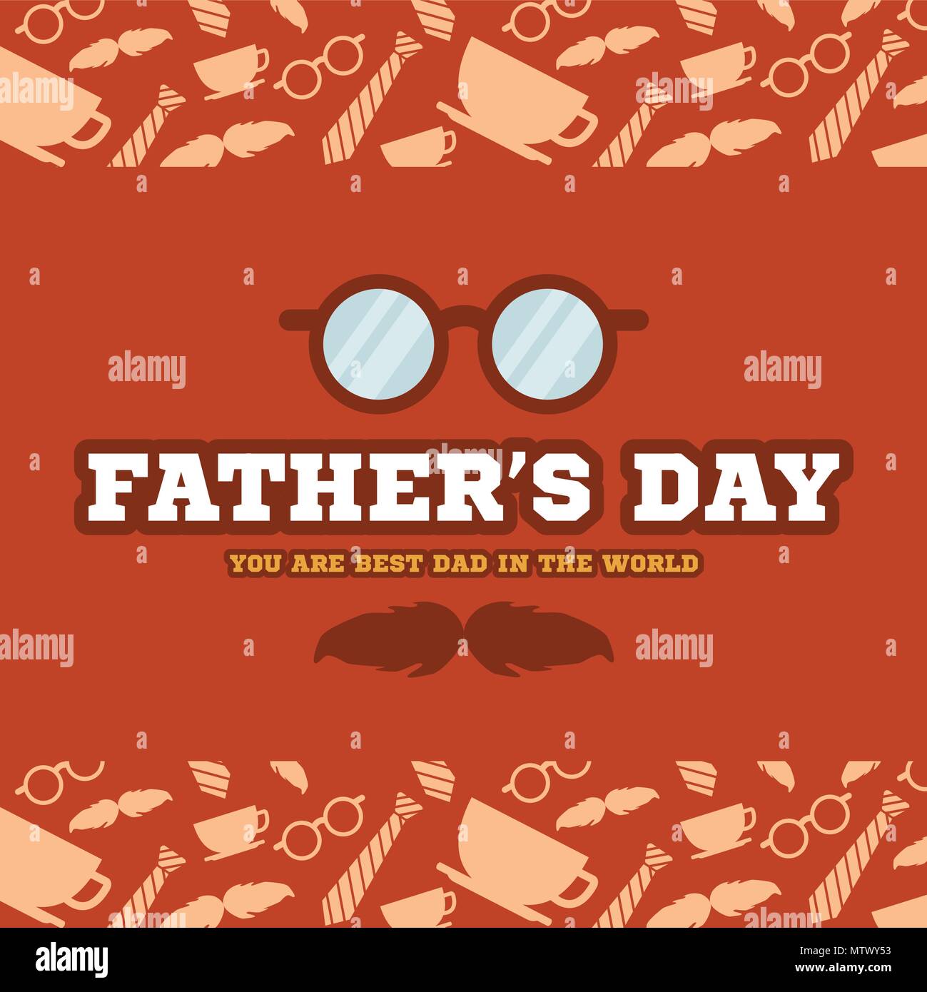 Father day background card red Stock Vector Image & Art - Alamy
