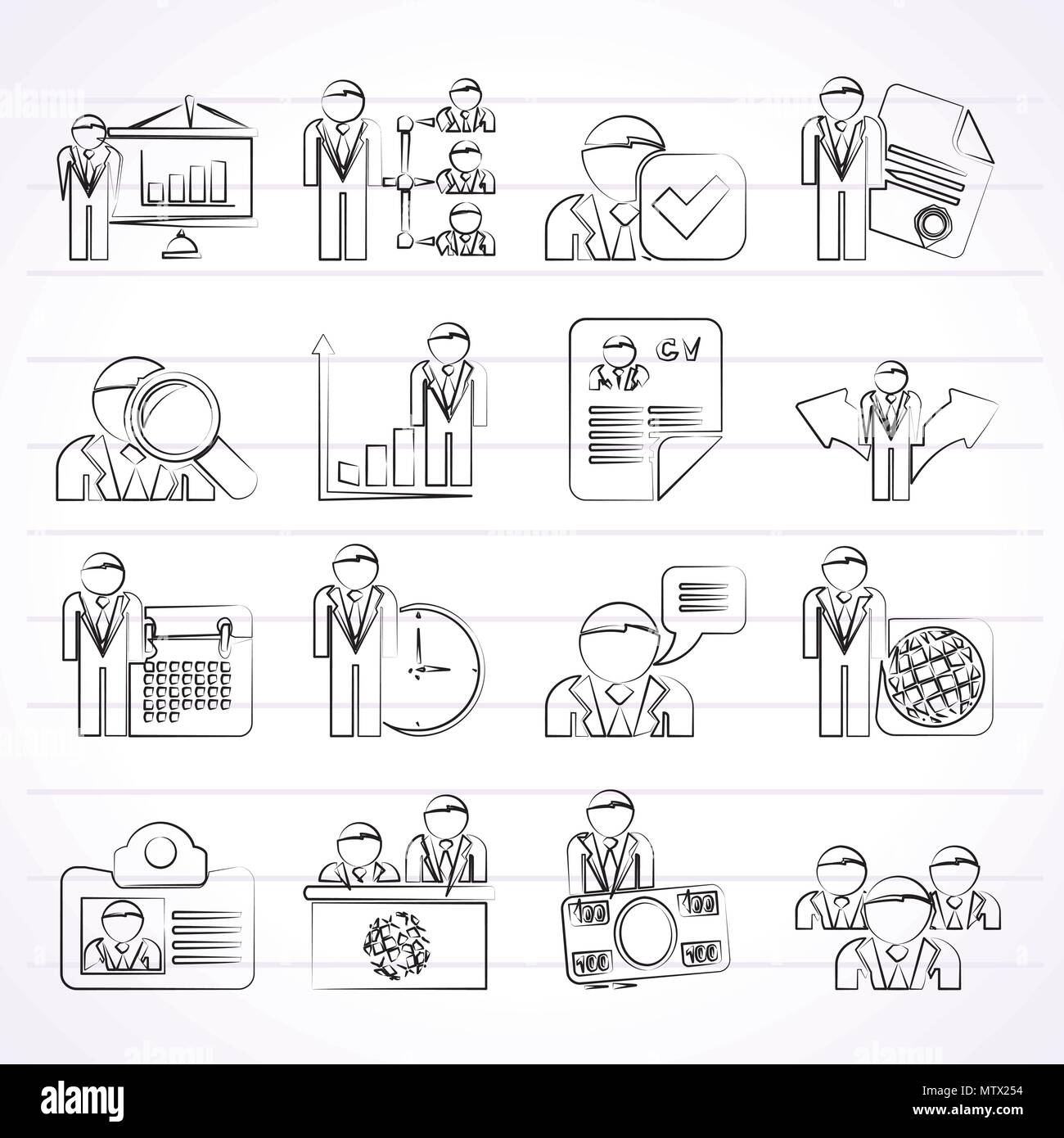Human resource icons Stock Vector Images - Alamy