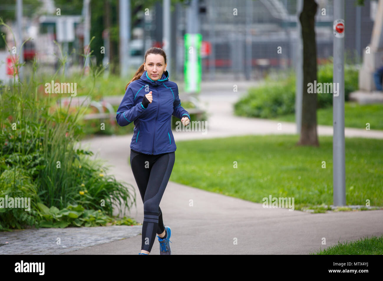 running with jacket