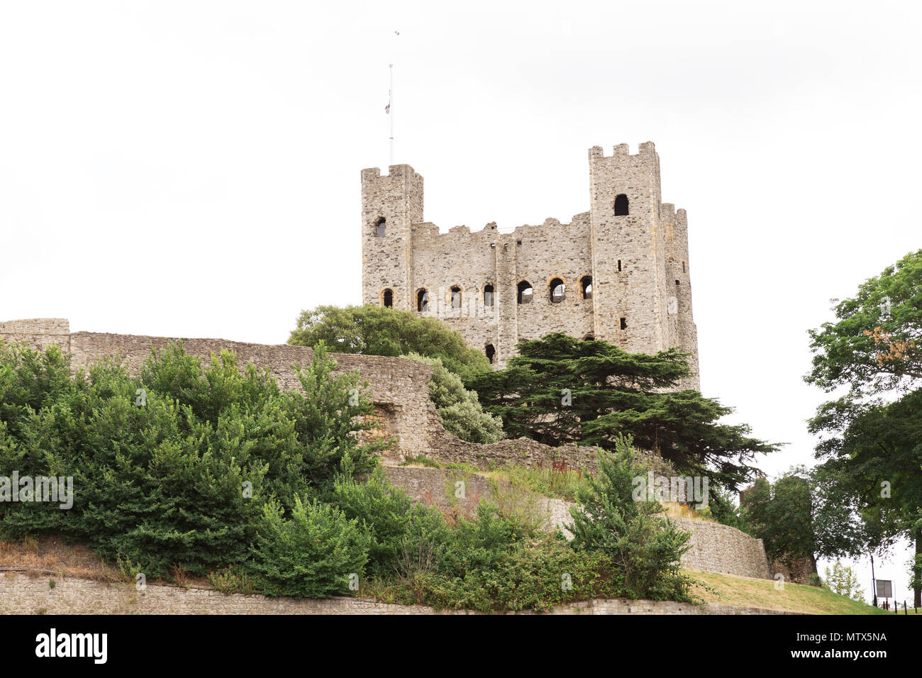 Ancient rochester castle in kent united kingdom england Stock Photo - Alamy