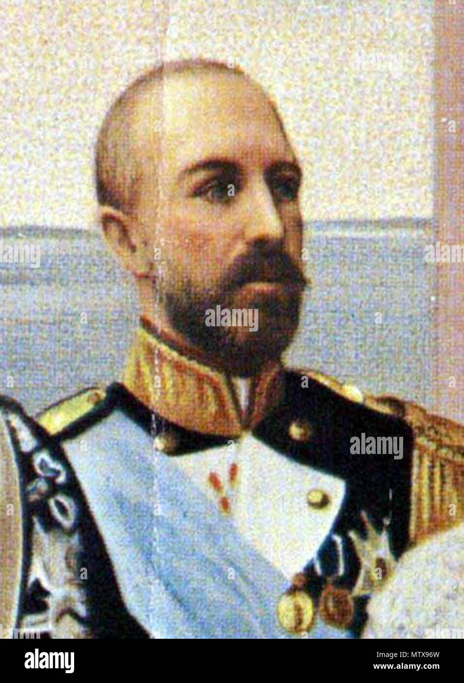 . English: Prince Oscar of Sweden and Norway (1859-1953), son of Oscar II . 1905. Unknown painter on photo by unknown (published as Åhlén & Holm ) 458 Oscar of Sweden (1859) 1905 Stock Photo