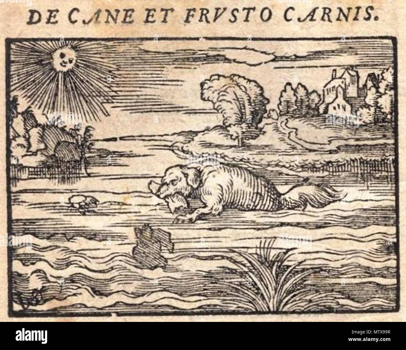 https://c8.alamy.com/comp/MTX99R/english-an-illustration-of-the-dog-and-its-reflection-from-an-edition-of-aeops-fables-in-latin-verse-by-hieronymus-osius-1564-9-october-2011-unknown-459-osius-natans-MTX99R.jpg