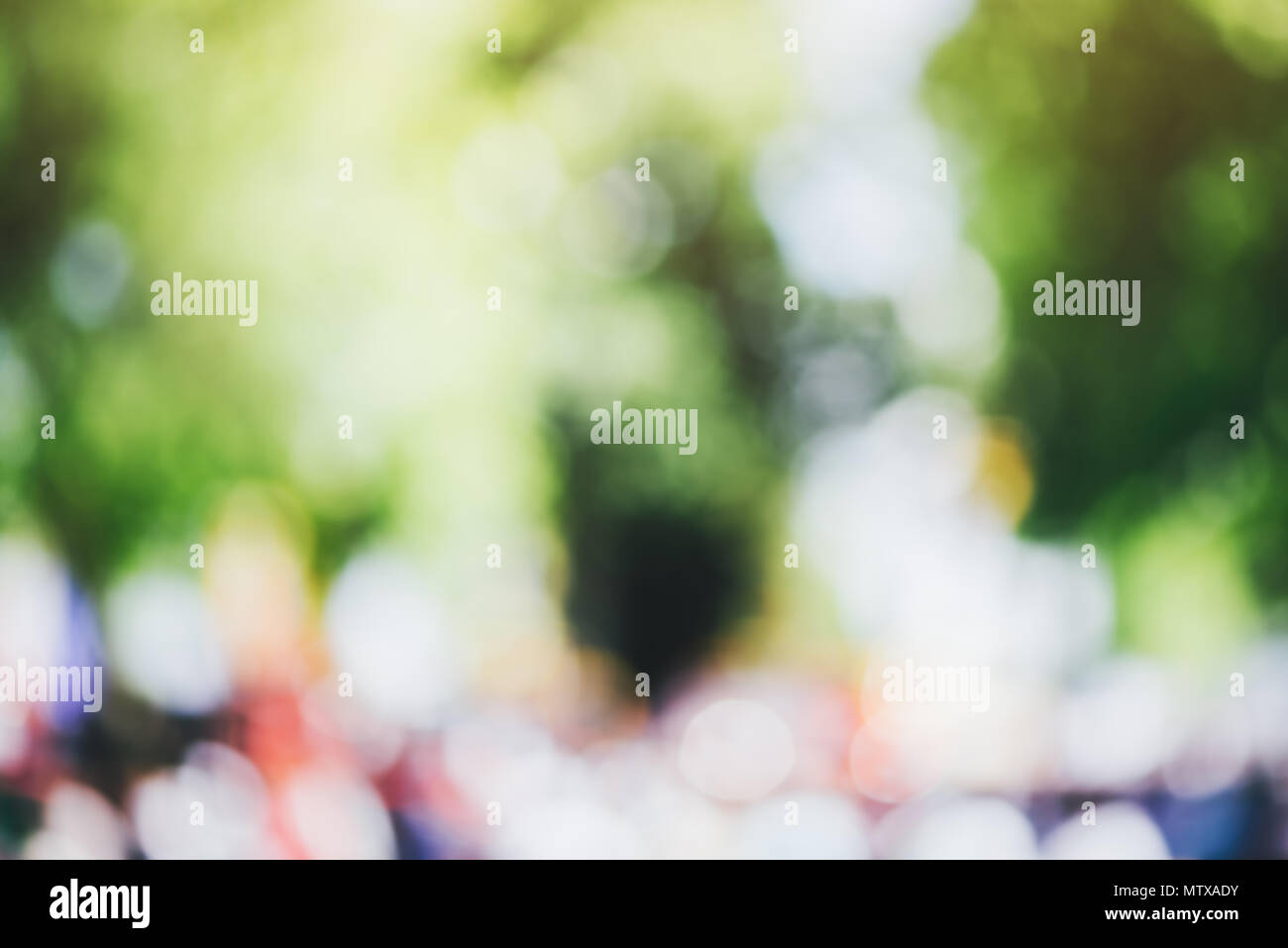 Colorful blurry urban scene as abstract background, out of focus backdrop for web site design Stock Photo