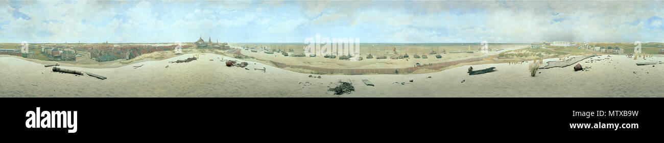 . Panorama Mesdag . Painted in 1880-1881, uploaded at 18:46, 9 February 2008 (UTC)  465 Panorama mesdag Stock Photo