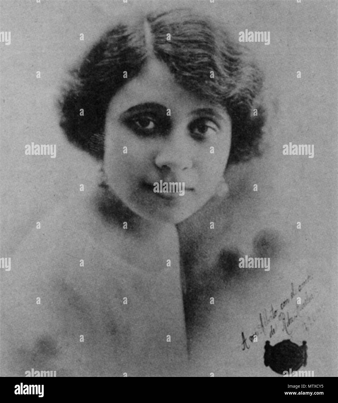 . English: scanned photo of Rita Montaner, 1923. 1923. self created file; photgrapher unknown 522 RitaA Stock Photo