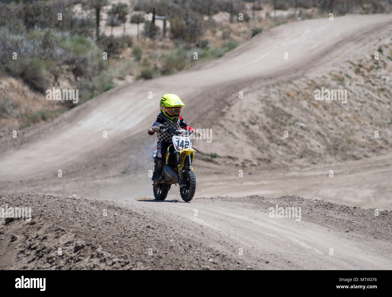 Motocross racing at California track Stock Photo Alamy