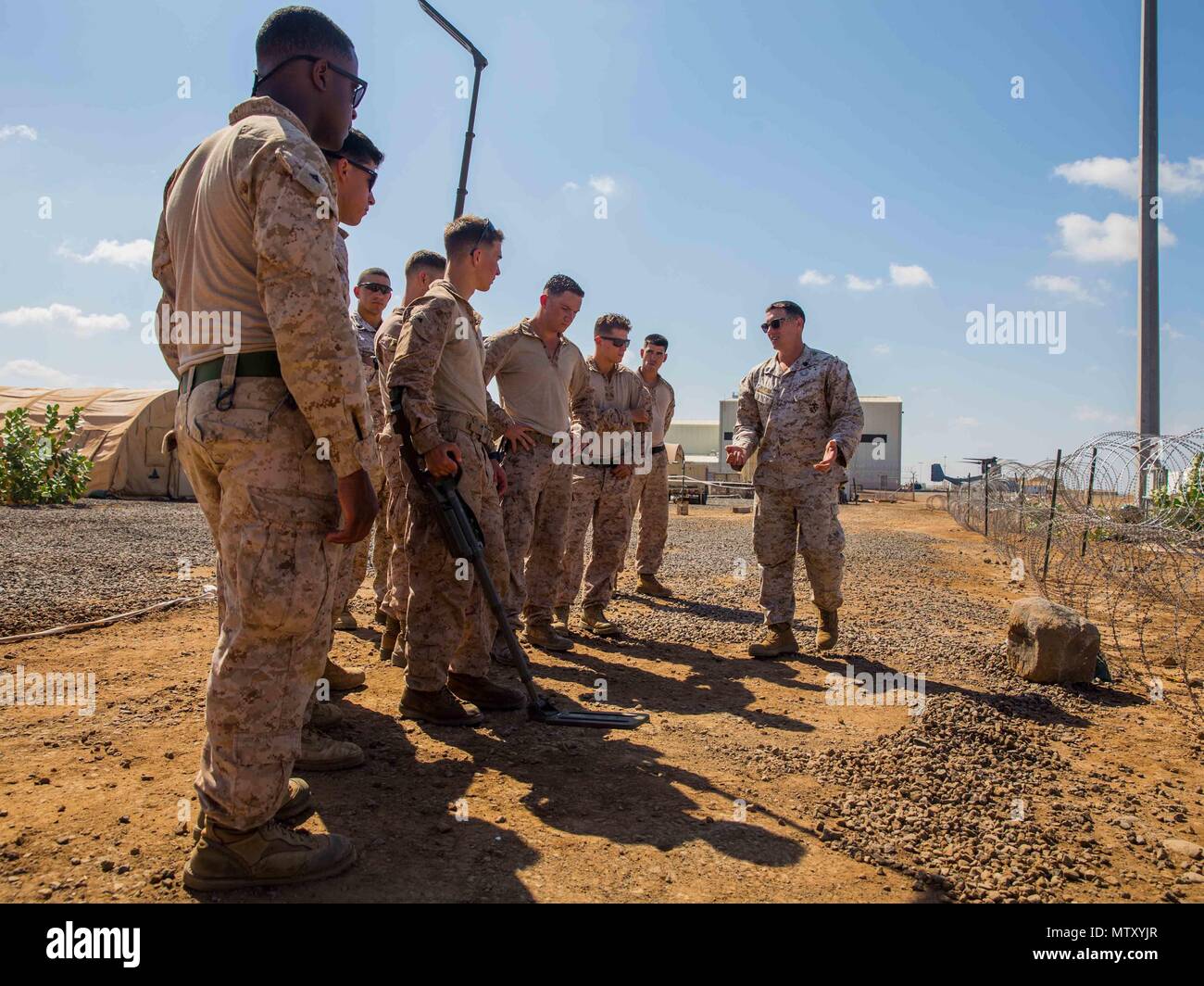 DJIBOUTI, Africa (Jan. 17, 2017) U.S. Marine Staff Sgt. Eric Duncan, an