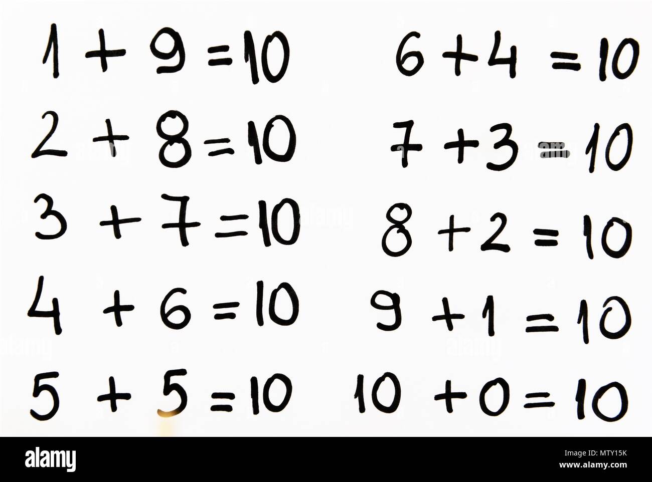 Simple equation hi-res stock photography and images - Alamy