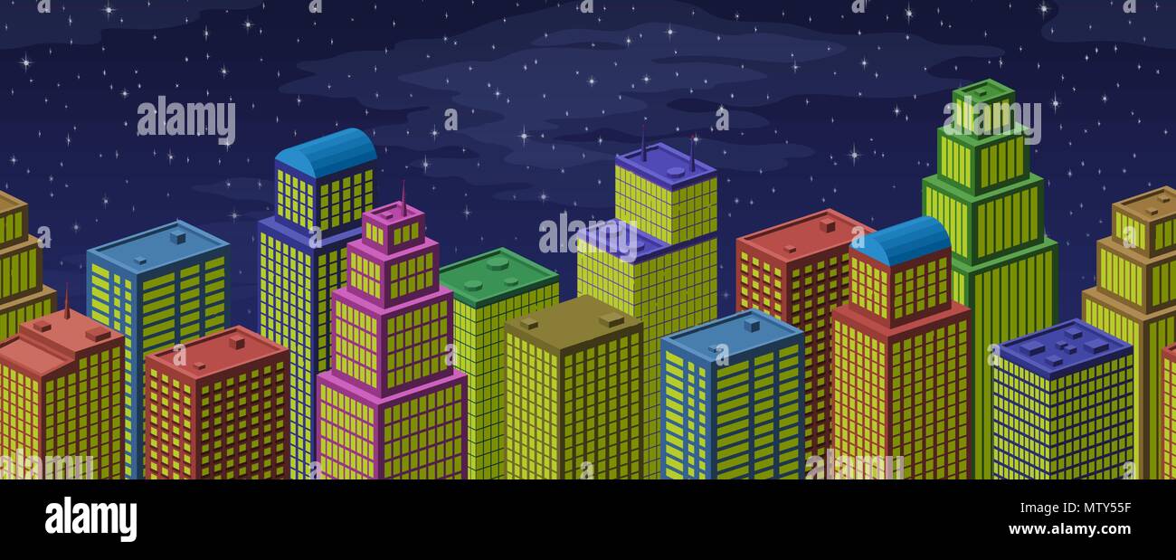 City, Seamless Background Stock Vector Image & Art - Alamy