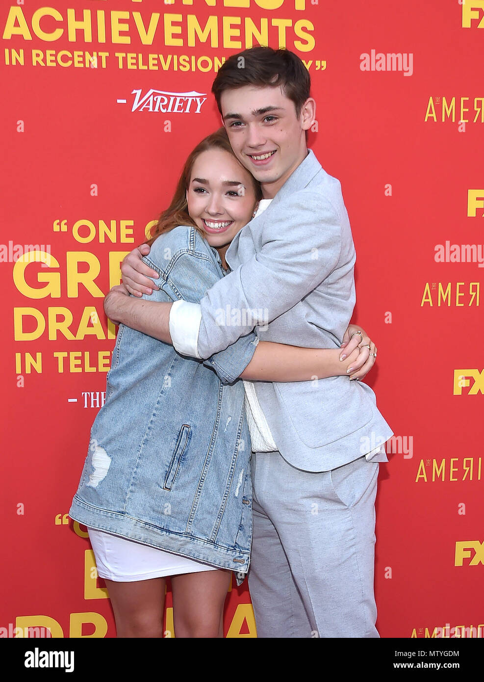 North Hollywood, California, USA. 30th May, 2018. Holly Taylor and Keidrich Sellati arrives for the FX's 'The Americans' FYC Red Carpet at the Wolf theater. Credit: Lisa O'Connor/ZUMA Wire/Alamy Live News Stock Photo