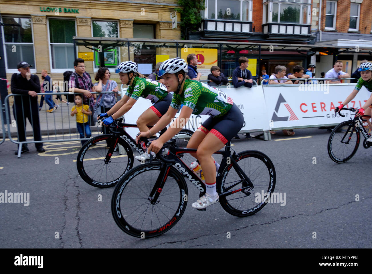 Salisbury, UK. 31st May 2018 Salisbury. Part of the recovery programme for Salisbury after recently nerve agent attack, the city hosted the finals of the elite OVO Energy Tour Series. Wiltshire Council and Salisbury City Council supported the race, which took place in Wiltshire for the first time as part of the Salisbury recovery programme. The prestigious tour reach its exciting climax, when the men's and women's teams race for victory after competing in eight previous rounds in different cities. Credit: © pcp/ Alamy Stock Photo (Default)/Alamy Live News Stock Photo