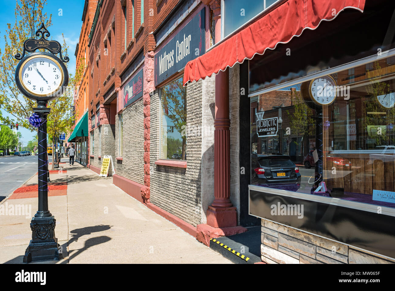 Downtown Seneca Falls New York State USA Stock Photo Alamy