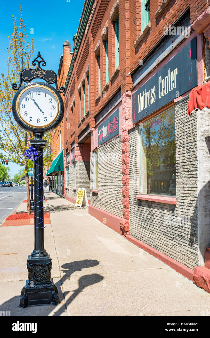 Downtown Seneca Falls New York State USA Stock Photo - Alamy