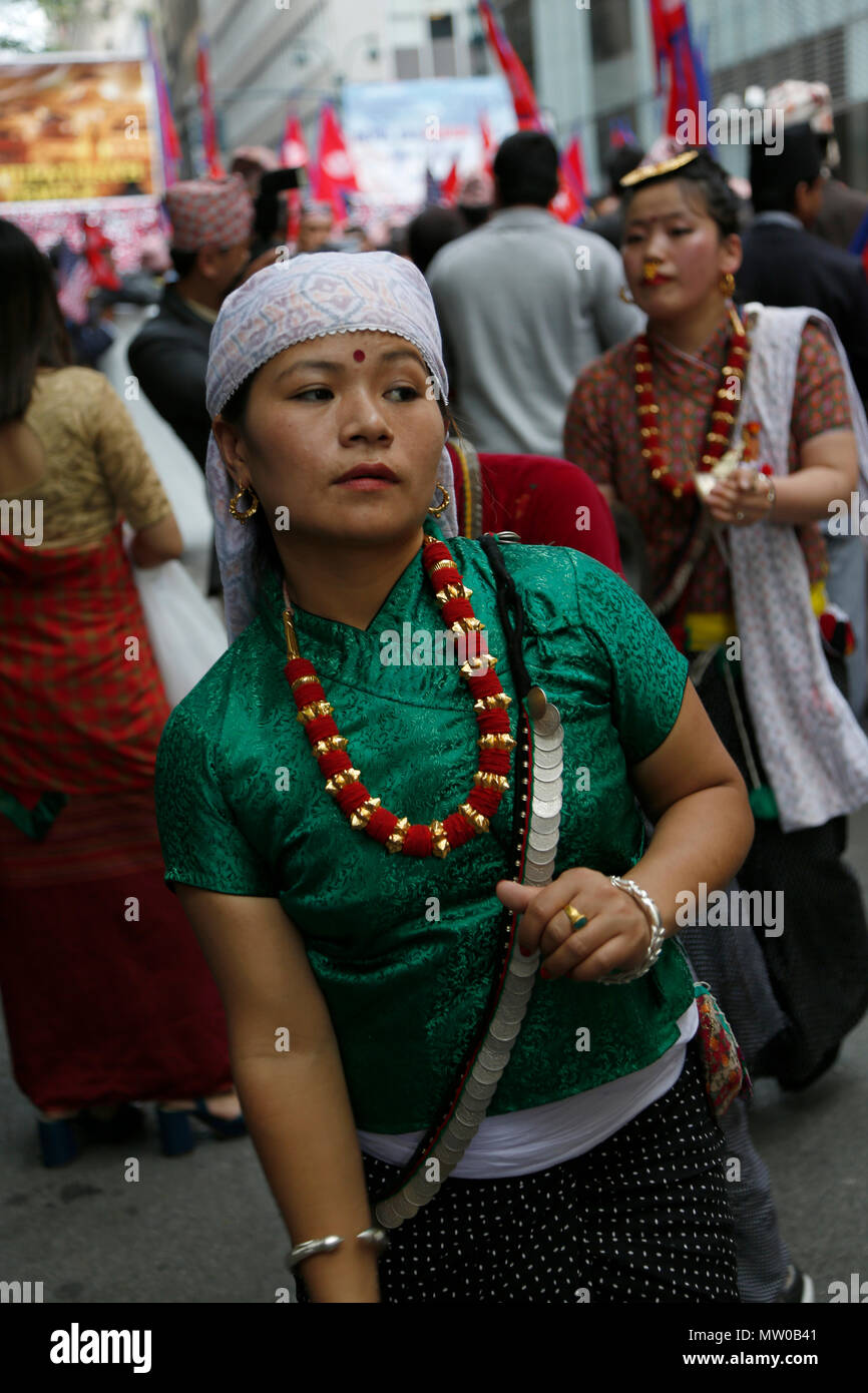 Nepal Day Parade 2018 in New York City. Stock Photo