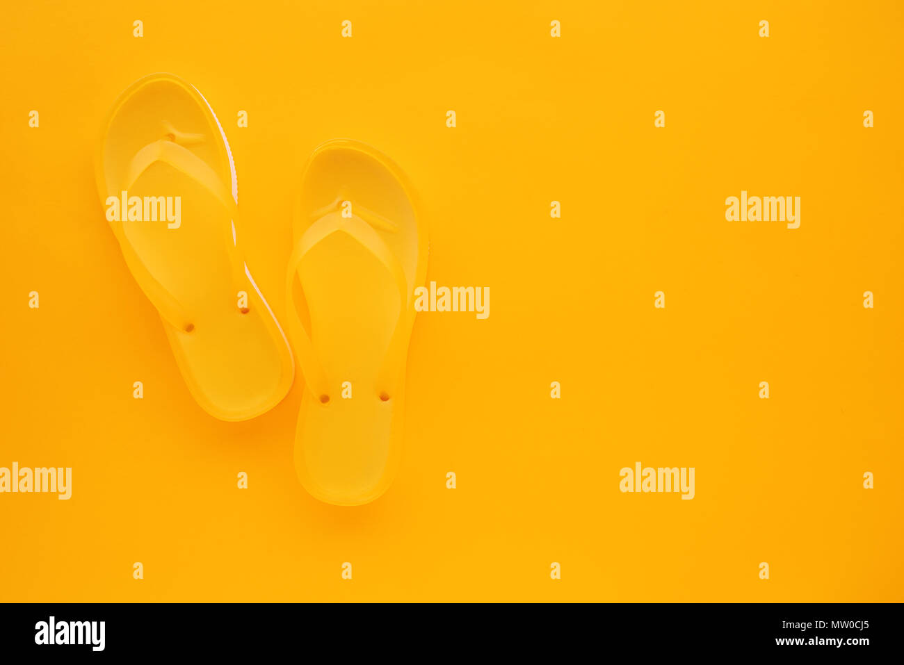 yellow beach sandals