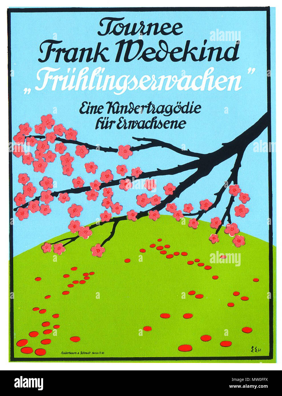 . Plakat für Frank Wedekinds Tragödie 'Frühlingserwachen'. 1903. Edmund Edel 486 Plakat Edel - Fruehlingserwachen 03 Stock Photo