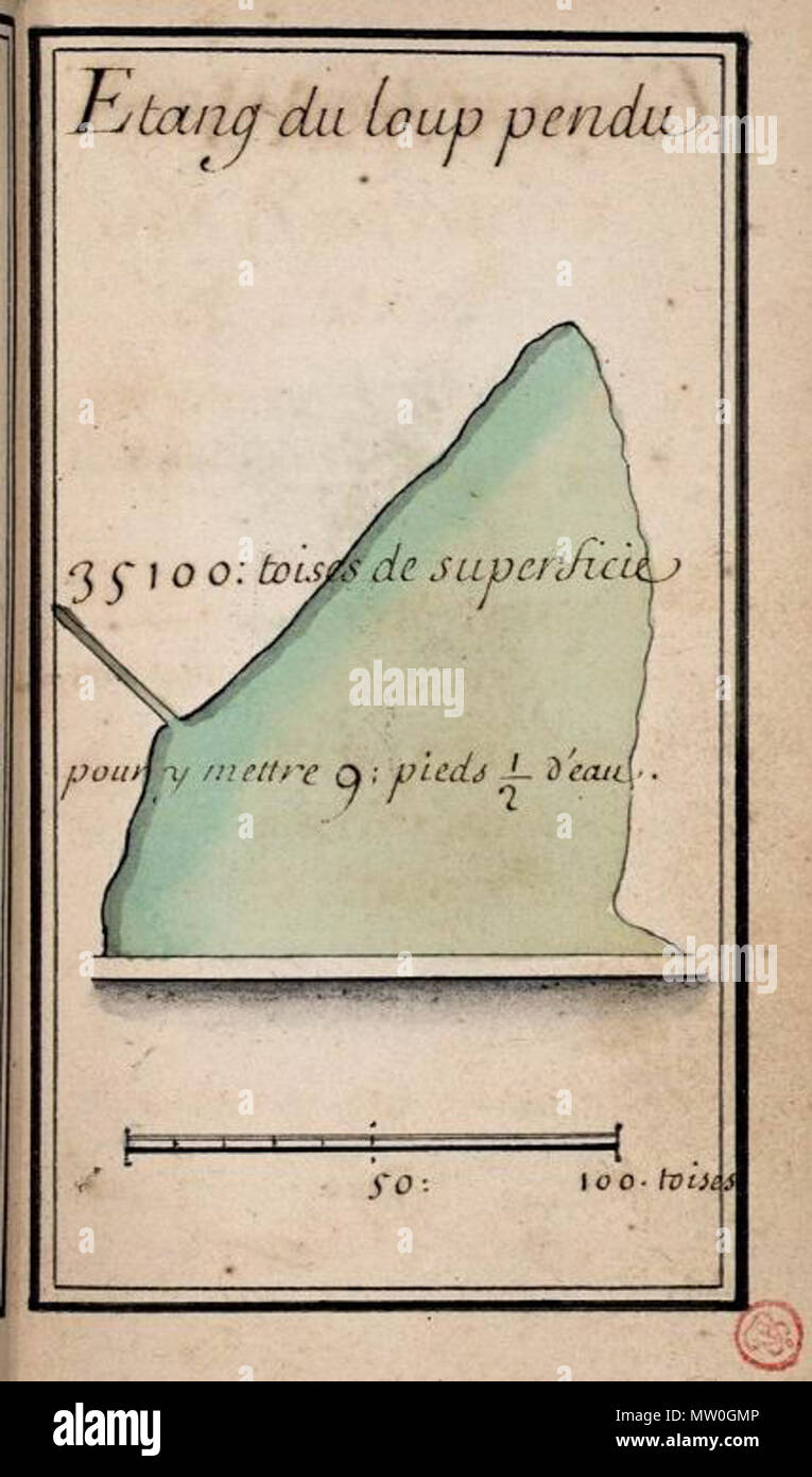 488 Plans réservoirs de Meudon 2 Stock Photo