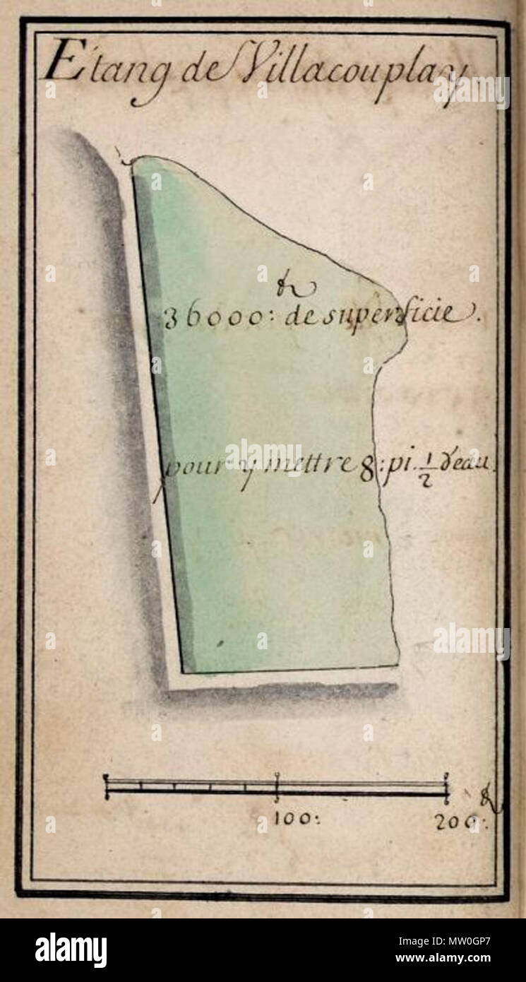 488 Plans réservoirs de Meudon 4 Stock Photo