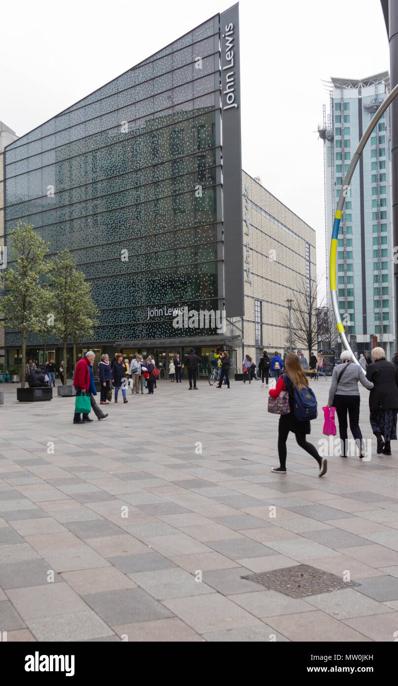 John Lewis, Cardiff, UK, 2018, Shopping Stock Photo Alamy