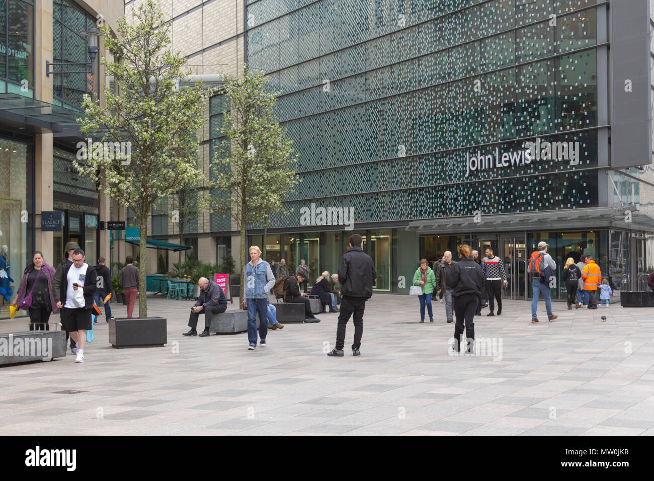 John Lewis, Cardiff, UK, 2018, Shopping Stock Photo Alamy