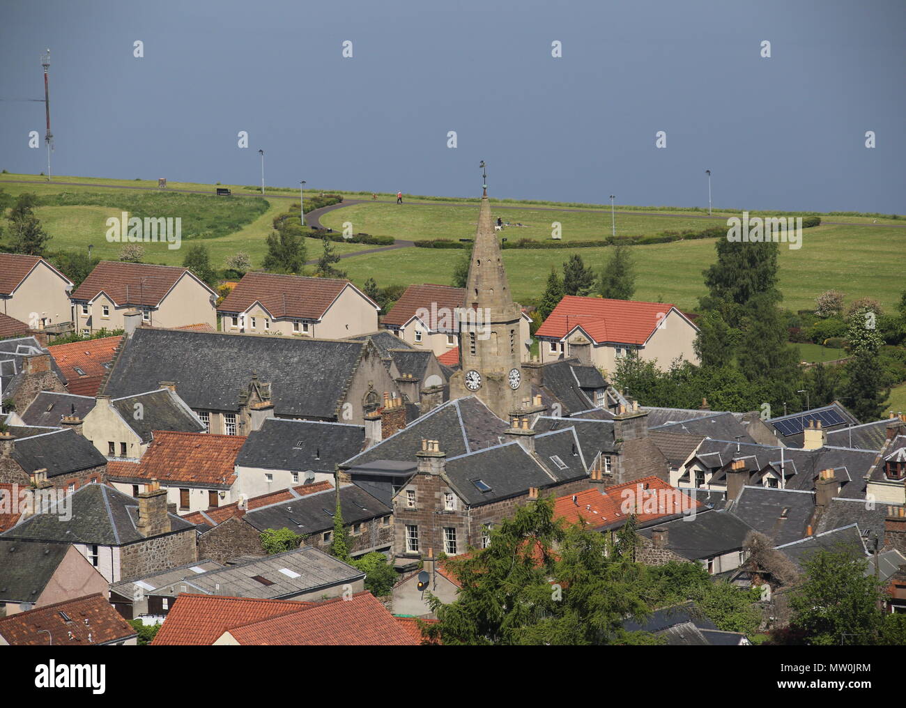 Elevated view of Newburgh Fife Scotland May 2018 Stock Photo Alamy