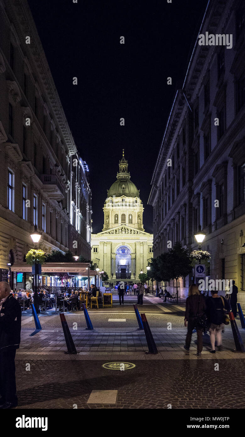 Szent István-bazilika/St Stephen's Basilica is a Roman Catholic basilica in Budapest, Hungary. It is named in honour of Stephen, the first King(Wikip Stock Photo