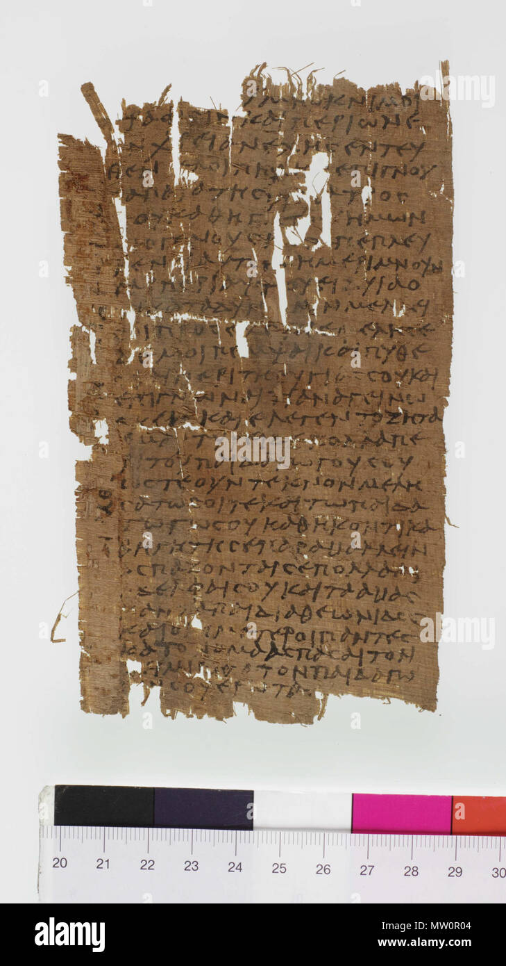 . Polski: Papirus Oxyrhynchus 930 English: Papyrus Oxyrhynchus 930 . 22 May 2012. Unknown 499 POxy 930 Stock Photo