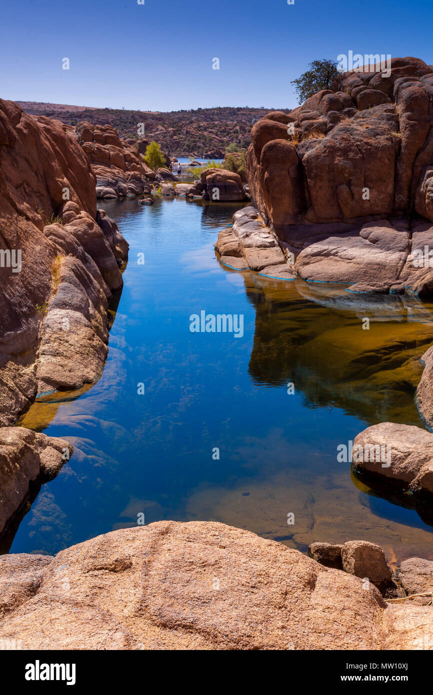 Watson Lake, Blue Pool of Water Stock Photo Alamy