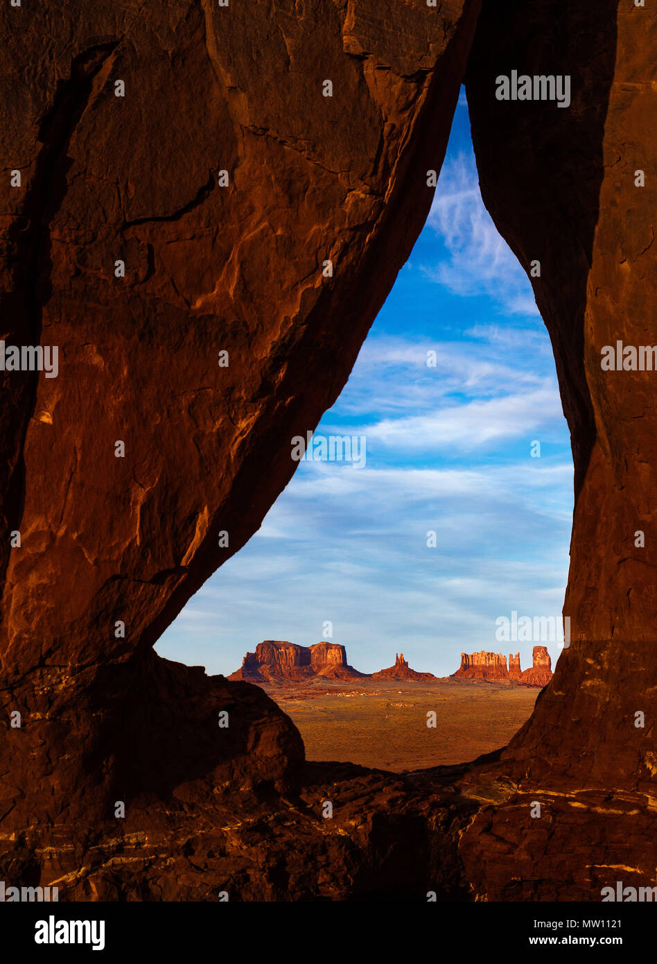 Monument Valley Teardrop Arch Stock Photo - Alamy