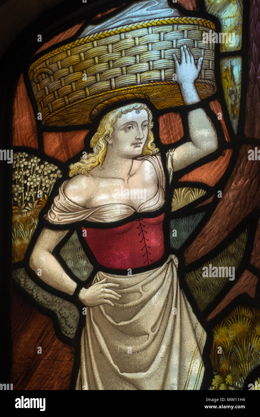 Stained Glass Window at Two Temple Place London Stock Photo
