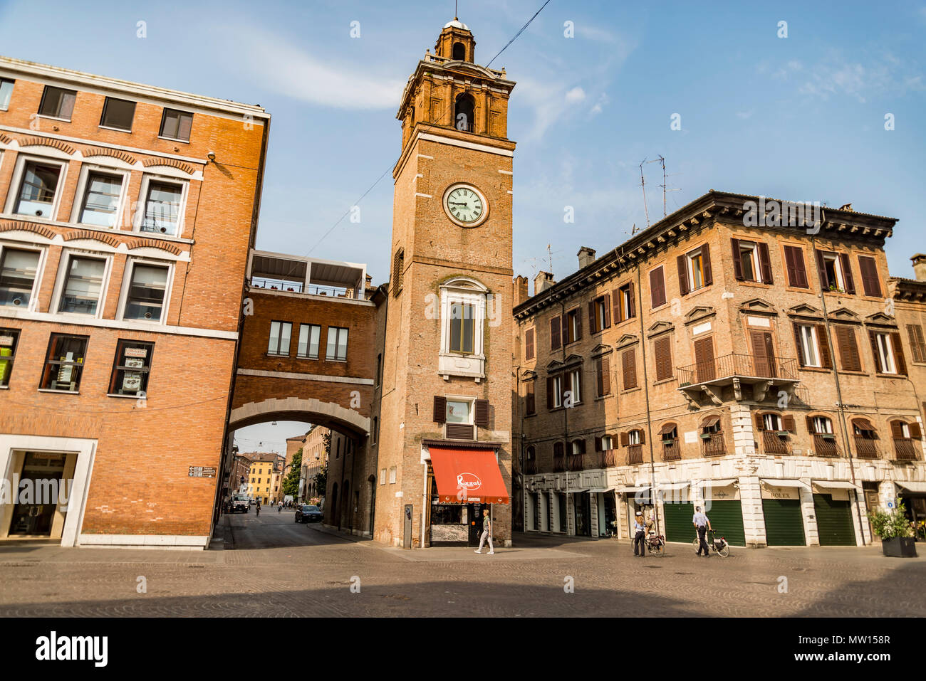 The Square Trento and Trieste in Ferrara - Italy Stock Photo