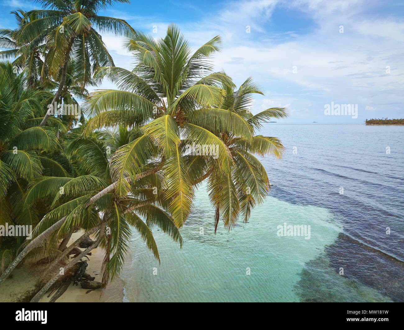 Drone travel idyllic lagoon beach hi-res stock photography and images ...