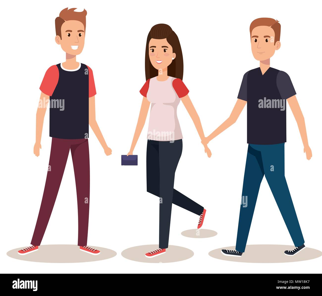 group of young people avatars Stock Vector Image & Art - Alamy