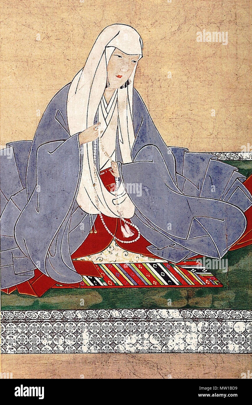 . 日本語: 待賢門院(藤原璋子)。鳥羽天皇の中宮。 . 江戸時代(17 - 19世紀). 不詳 585 Taikenmonin Stock Photo