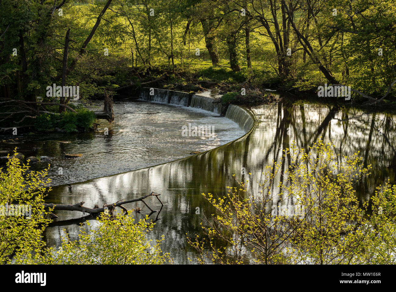Horseshoe Falls outside Llangollen in Wales Stock Photo Alamy