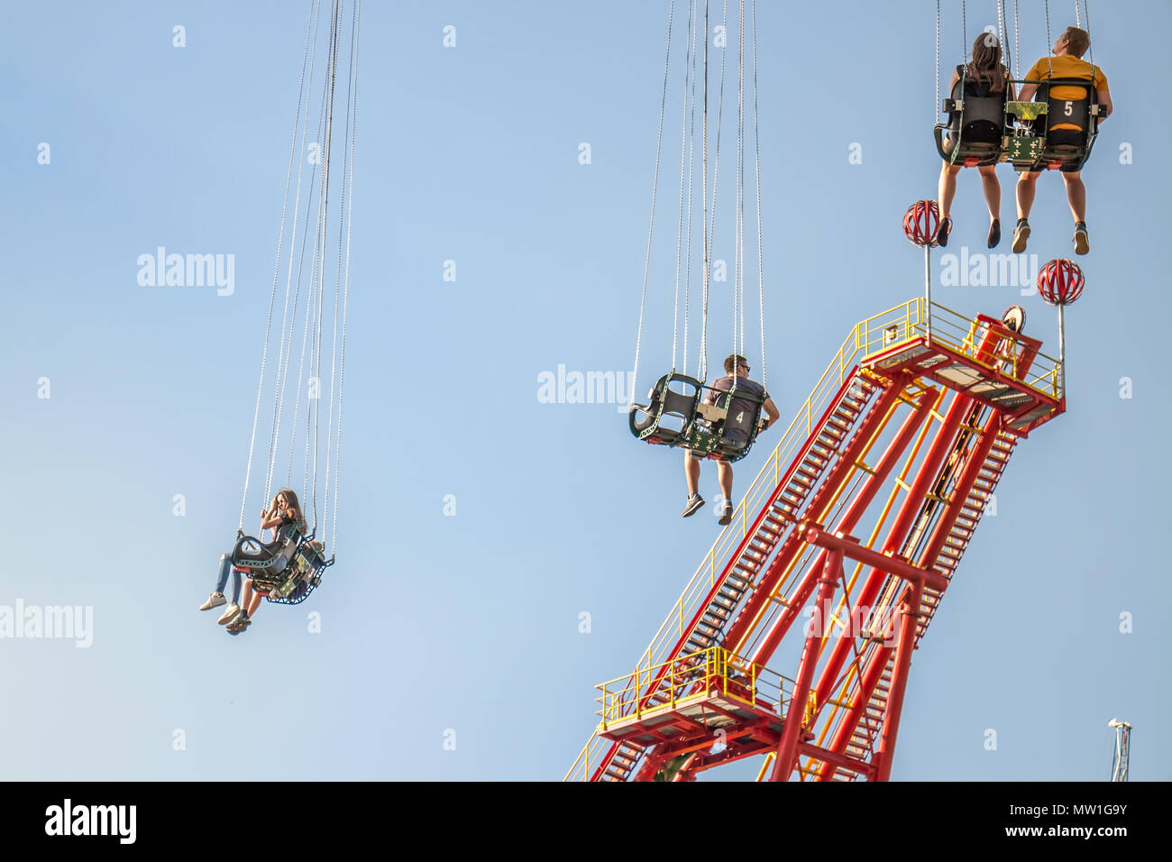 Teen boy ride fair hi-res stock photography and images - Alamy