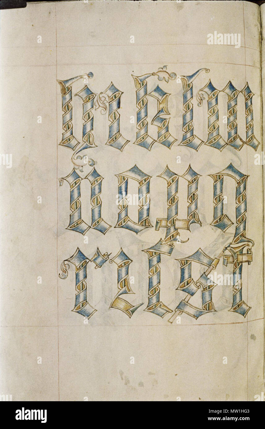 . The Tudor Pattern Book. Bodleian Library, MS. Ashmole 1504 . between circa 1520 and circa 1530. Unknown 601 The Tudor pattern book MS. Ashmole 1504 82 Stock Photo